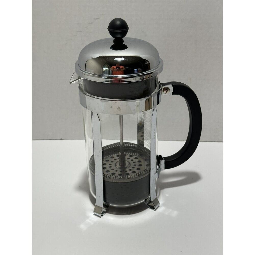 Bodum Chambord Denmark French Press Coffee Tea Maker / Chrome Glass 34‎ oz 8 cup
